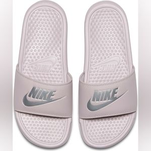 Nike Women's Benassi JDI - Pink Slides - Nike Bling Sandals